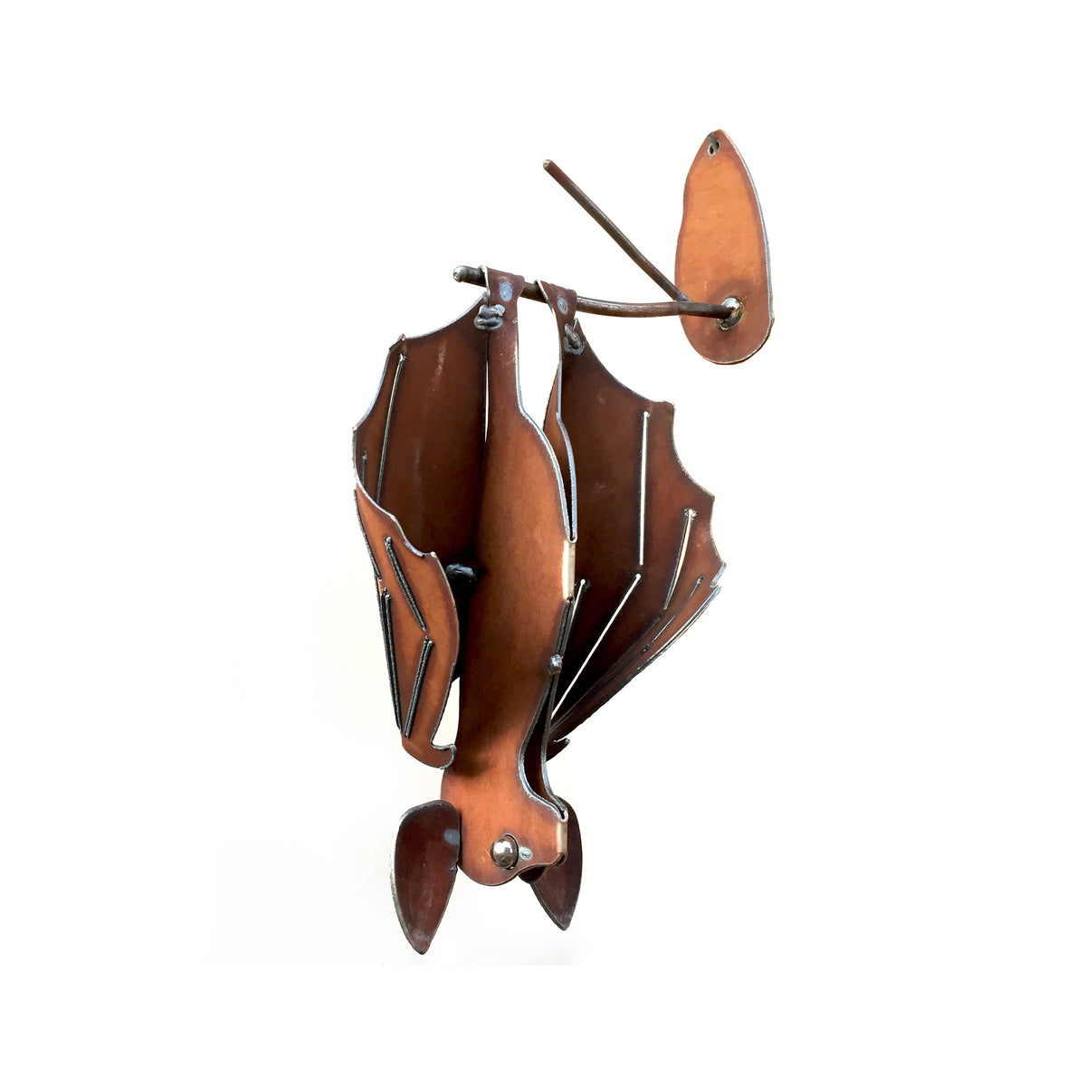 CinnamonRusted Hanging Metal Bat Austin Batworks