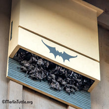 Photo by Merlin Tuttle of an Austin Batworks bat house filled to capacity with bats.