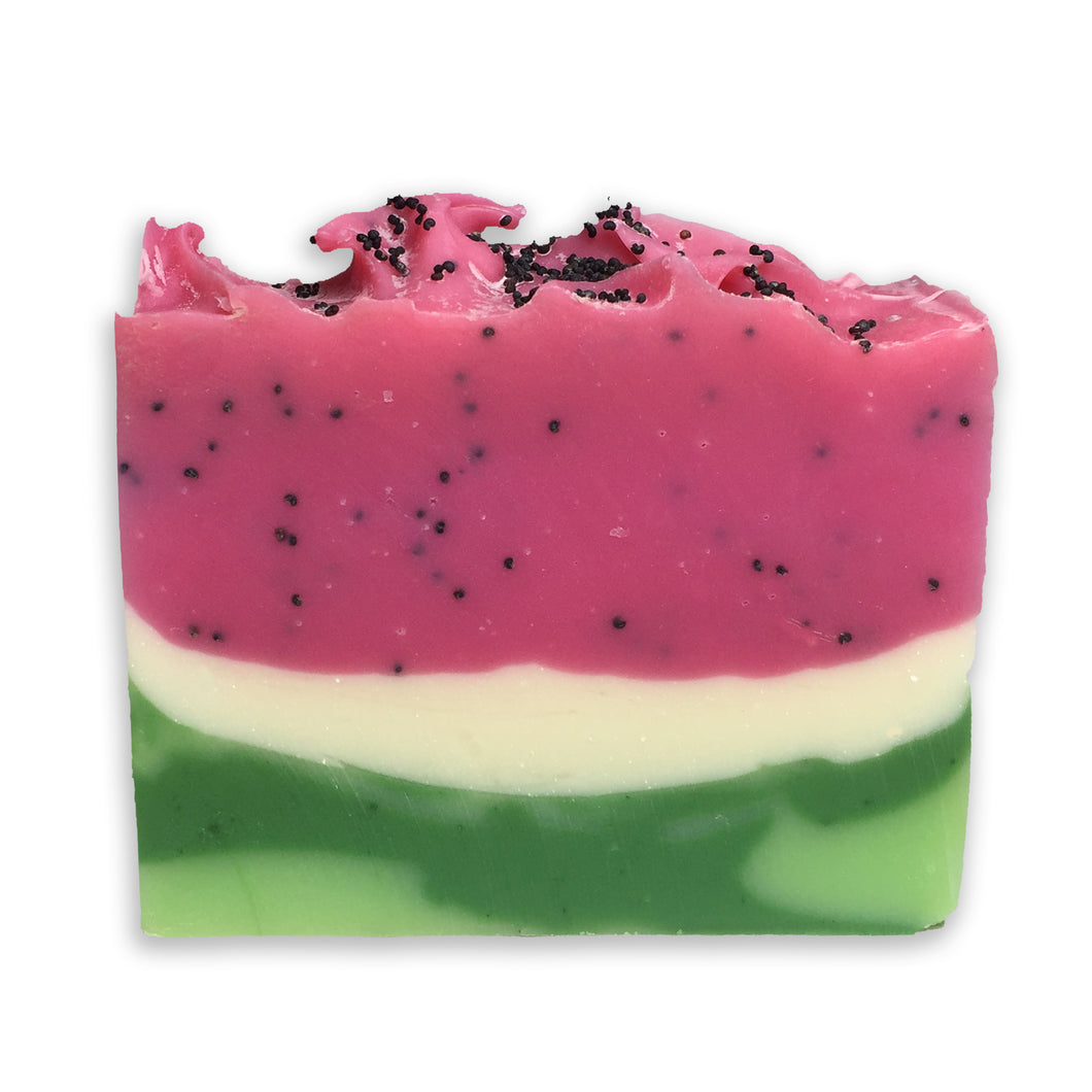 Soap bar created to look like a juicy slice of watermelon